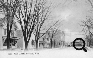 Main Street Hyannis, Bare Trees